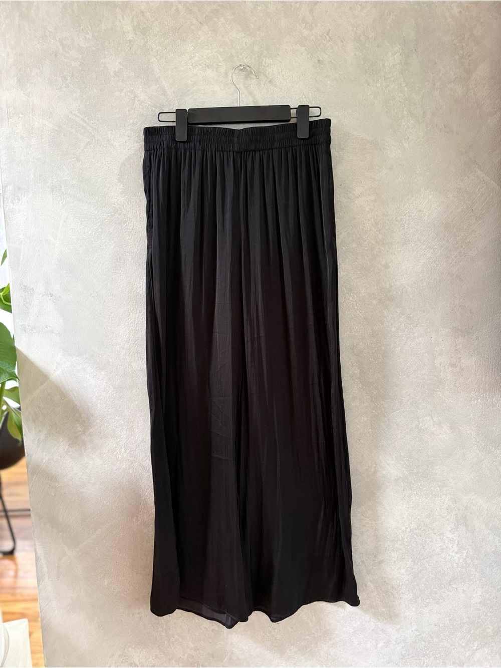 Philosophy Wide-Leg Black Palazzo Pants